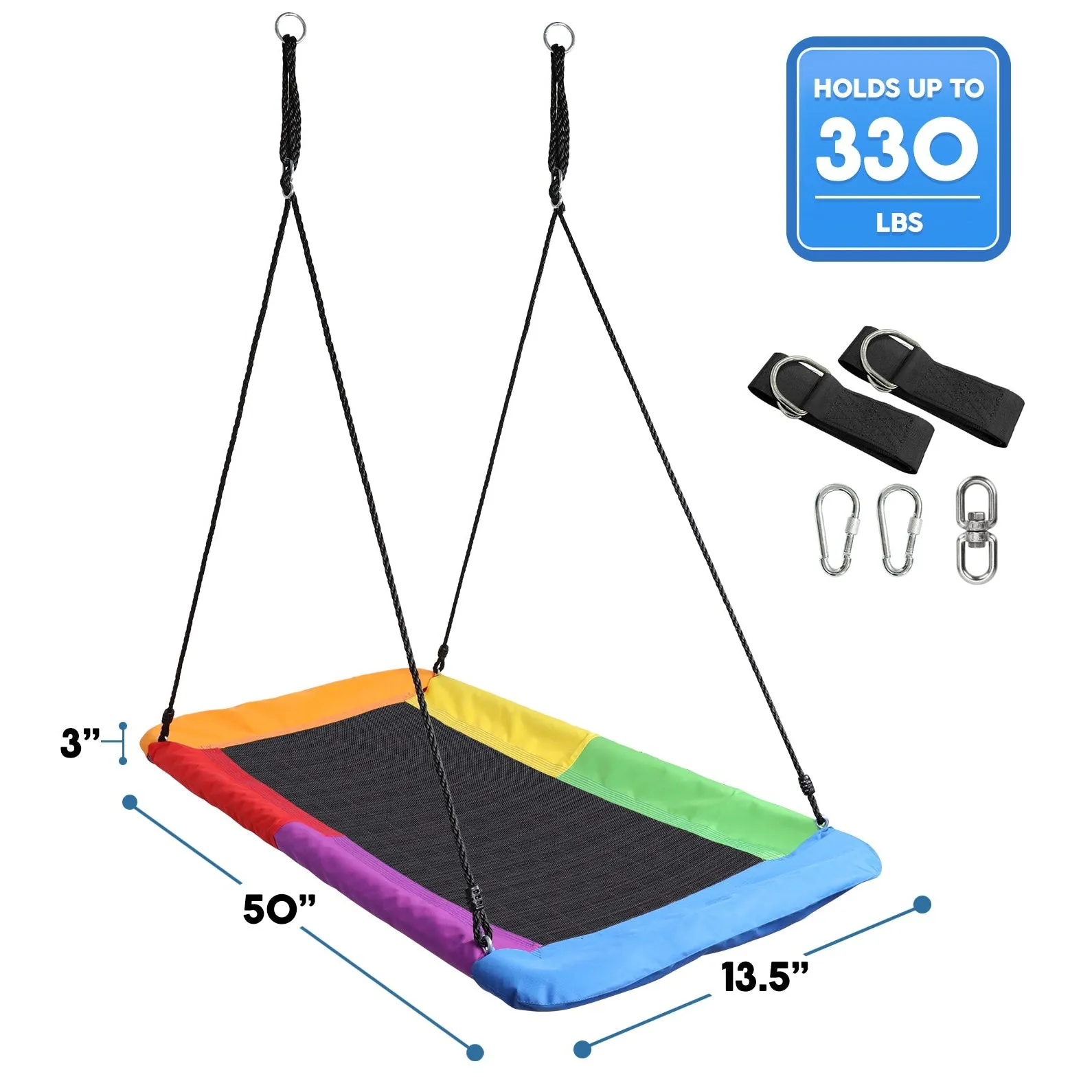 Saucer swing for backyard
