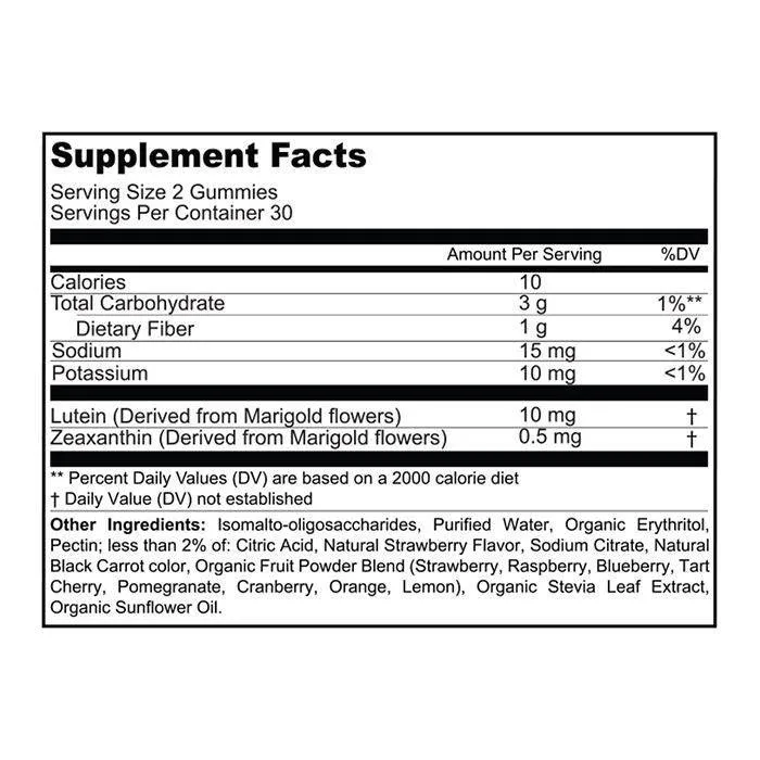 Sunshine Nutrition Good Gummies Eye Health Gummies 60's