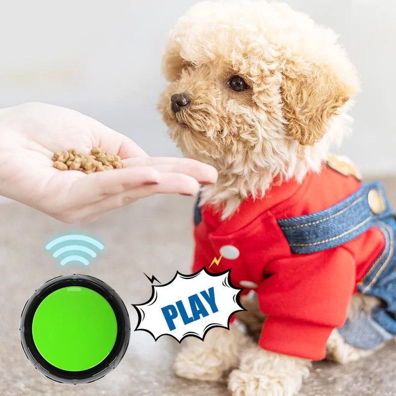 Talkative Tails: Recordable Pet Training Buttons for Interactive Pet Play!