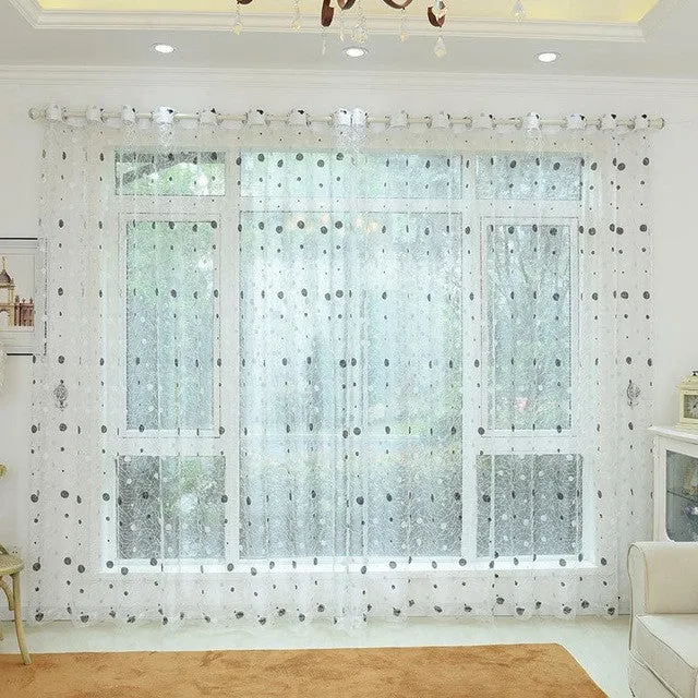 Top Finel 2016 Bird Nest Sheer Curtain Panel Embroidered Curtains for Kitchen Living Room the Bedroom Tulle for Window Treatment