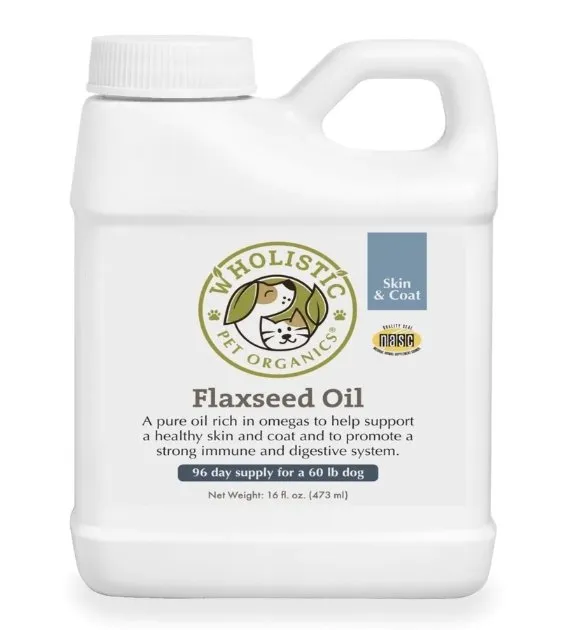 Wholistic Pet Organics Flaxseed Oil Dog Supplements