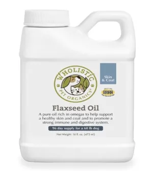 Wholistic Pet Organics Flaxseed Oil Dog Supplements